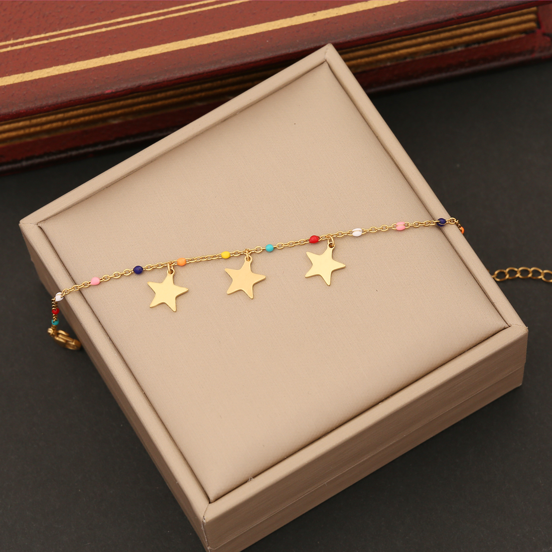 Artistic Commute Star Heart Shape Butterfly Stainless Steel 18K Gold Plated Bracelets In Bulk display picture 2