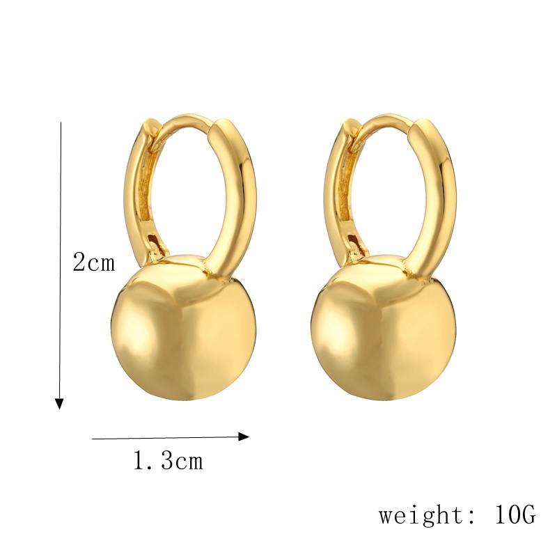 1 Pair Streetwear Geometric Plating Inlay Copper Zircon Gold Plated Hoop Earrings Drop Earrings Ear Studs display picture 2