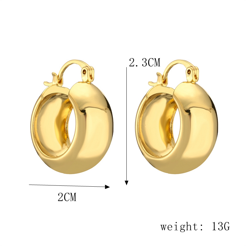 1 Pair Streetwear Geometric Plating Inlay Copper Zircon Gold Plated Hoop Earrings Drop Earrings Ear Studs display picture 3