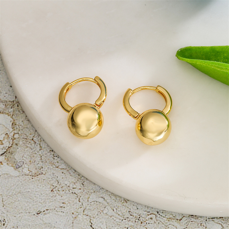 1 Pair Streetwear Geometric Plating Inlay Copper Zircon Gold Plated Hoop Earrings Drop Earrings Ear Studs display picture 18