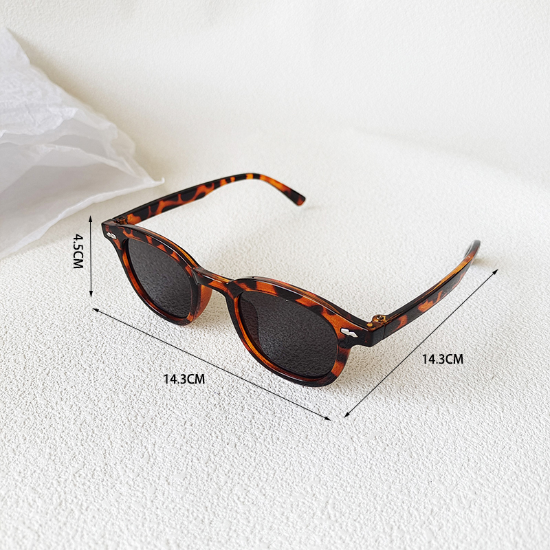 Vacation Cool Style Solid Color Pc Resin Oval Frame Full Frame Kids Sunglasses display picture 2