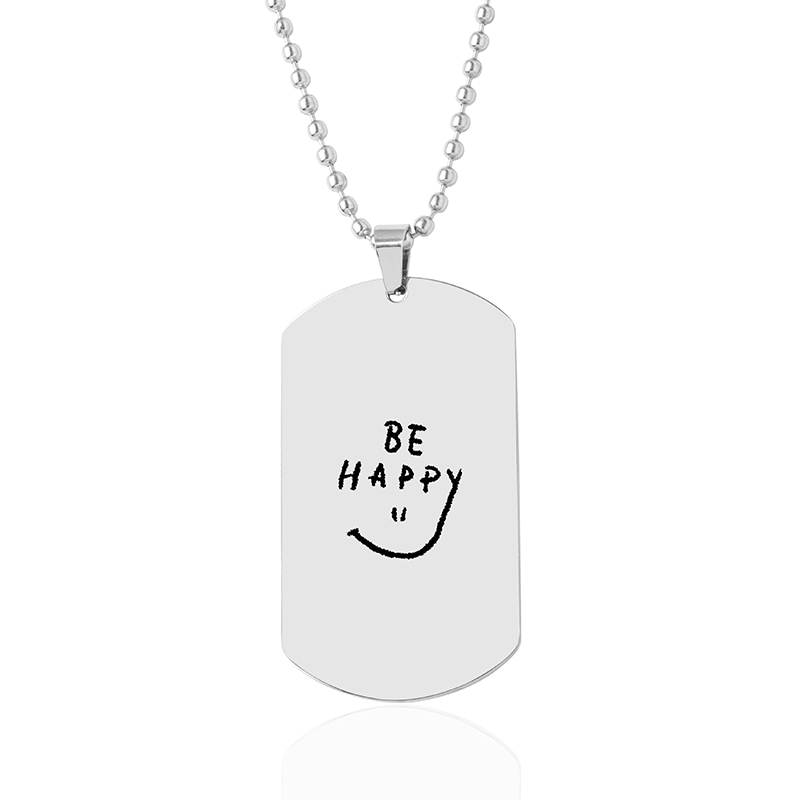 Simple Style Streetwear Letter Stainless Steel Pendant Necklace display picture 1