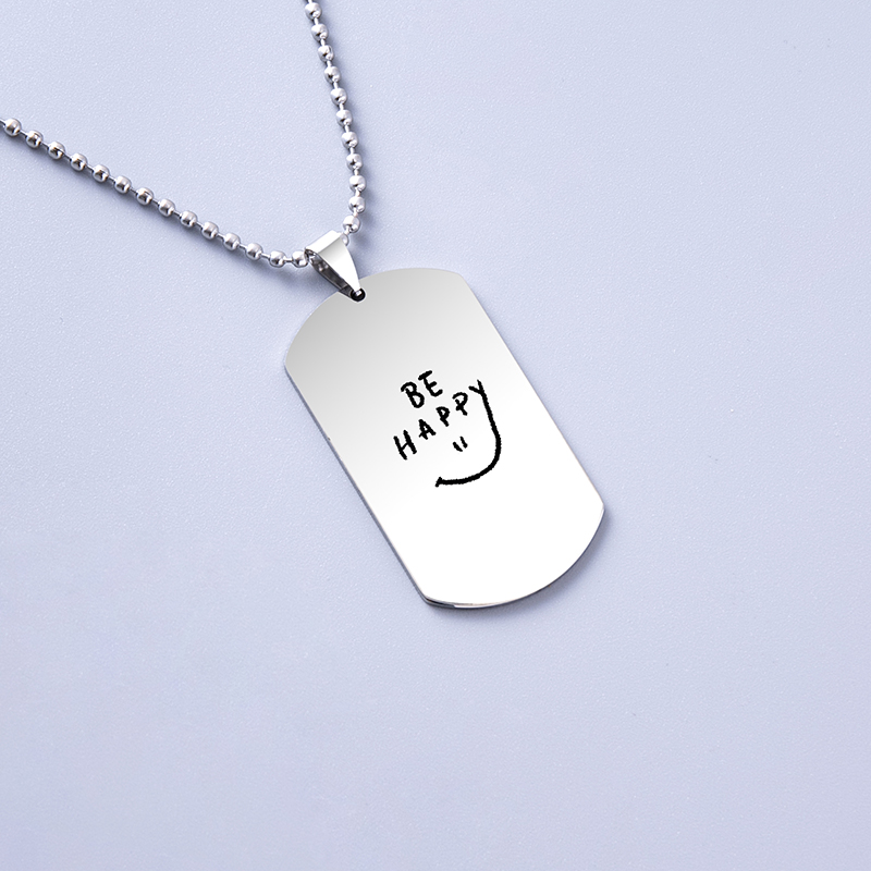 Simple Style Streetwear Letter Stainless Steel Pendant Necklace display picture 3