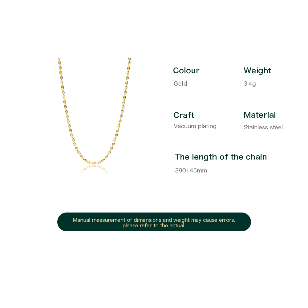Einfacher Stil Pendeln Einfarbig Rostfreier Stahl Überzug 14 Karat Vergoldet Halskette display picture 4