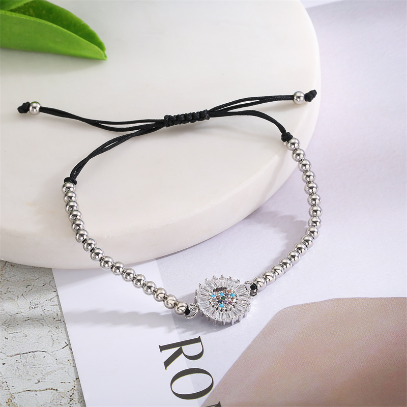 Style Simple Géométrique Le Cuivre Incruster Zircon Bracelets display picture 11