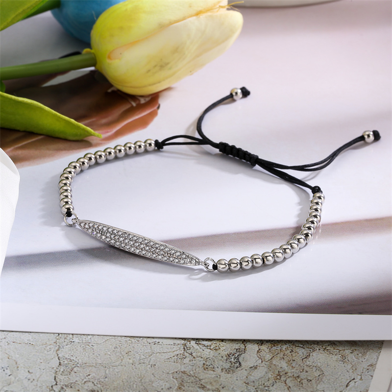 Style Simple Géométrique Le Cuivre Incruster Zircon Bracelets display picture 1