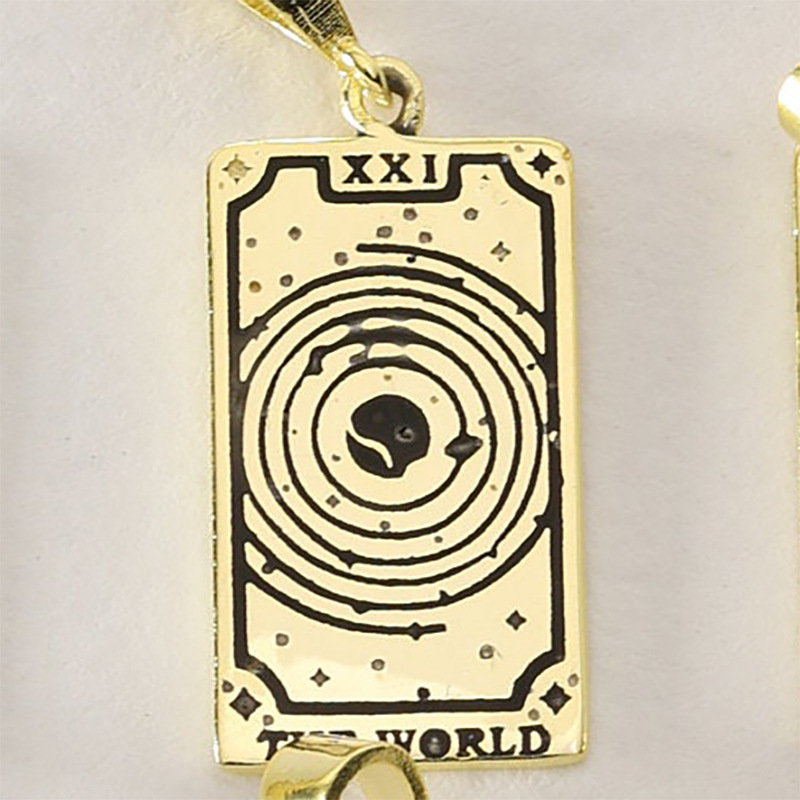 Retro Tarot Stainless Steel Plating 18k Gold Plated Pendant Necklace display picture 4