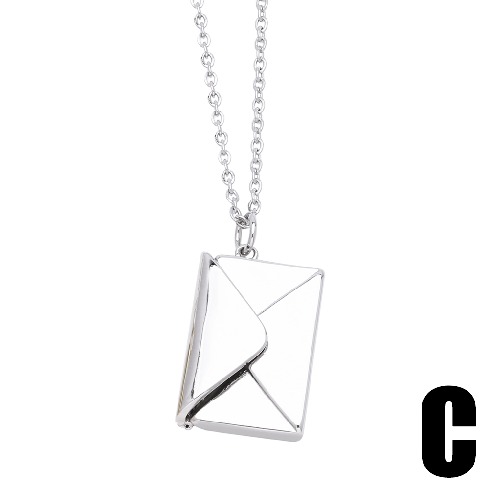 Simple Style Envelope Stainless Steel Copper Plating 18k Gold Plated Pendant Necklace display picture 5