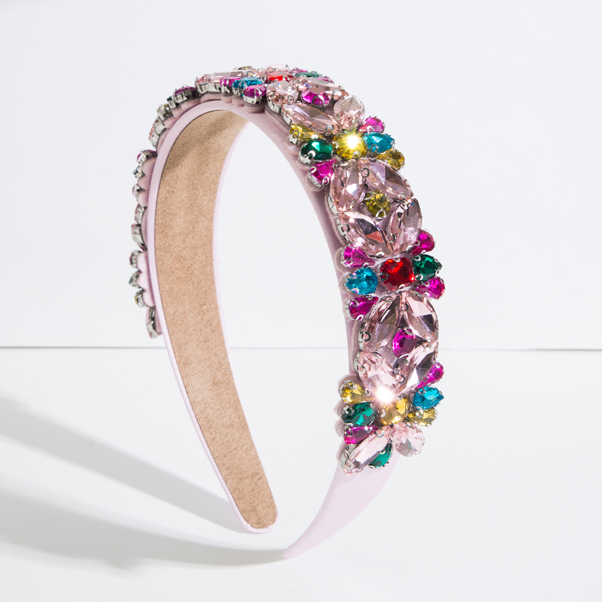 Elegant Künstlerisch Blume Tuch Inlay Strasssteine Perle Haarband display picture 10