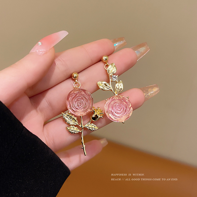 Fairy Style Elegant Flower Alloy Women's Drop Earrings display picture 3