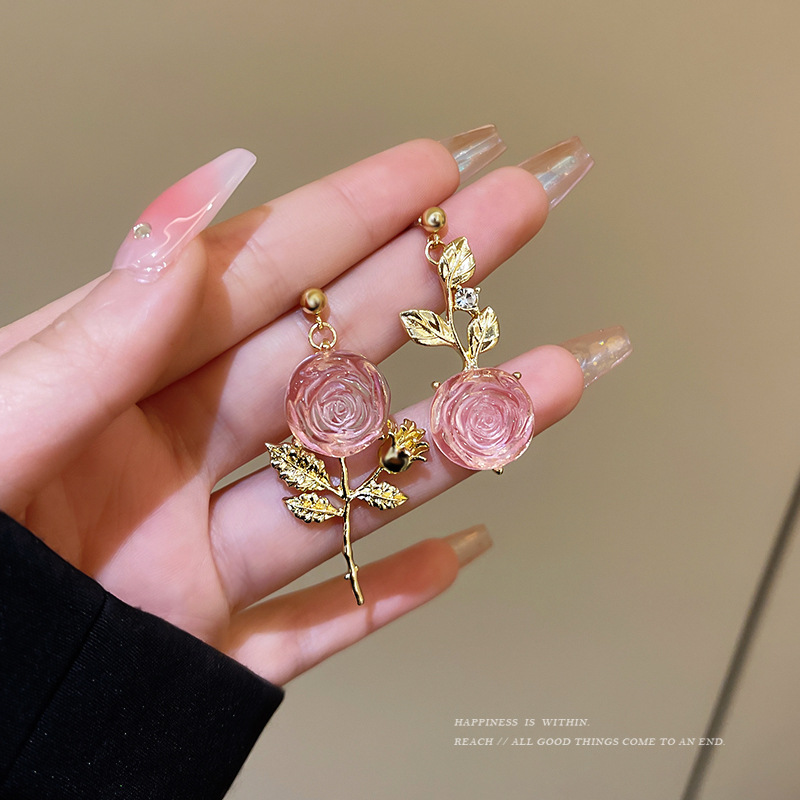 Fairy Style Elegant Flower Alloy Women's Drop Earrings display picture 2