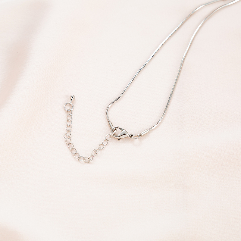 Elegant V-form Rostfreier Stahl Überzug Inlay Künstliche Perlen Mit Platin Überzogen Halskette display picture 5