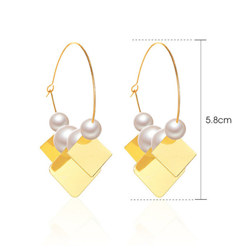 Vintage Style Geometric Alloy Metal Brass Plating Inlay Artificial Pearls Turquoise Zircon 18k Gold Plated Gold Plated Silver Plated Women's Drop Earrings display picture 8