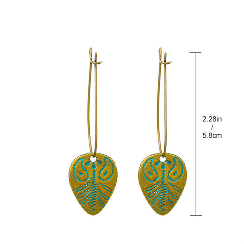 Vintage Style Geometric Alloy Metal Brass Plating Inlay Artificial Pearls Turquoise Zircon 18k Gold Plated Gold Plated Silver Plated Women's Drop Earrings display picture 12