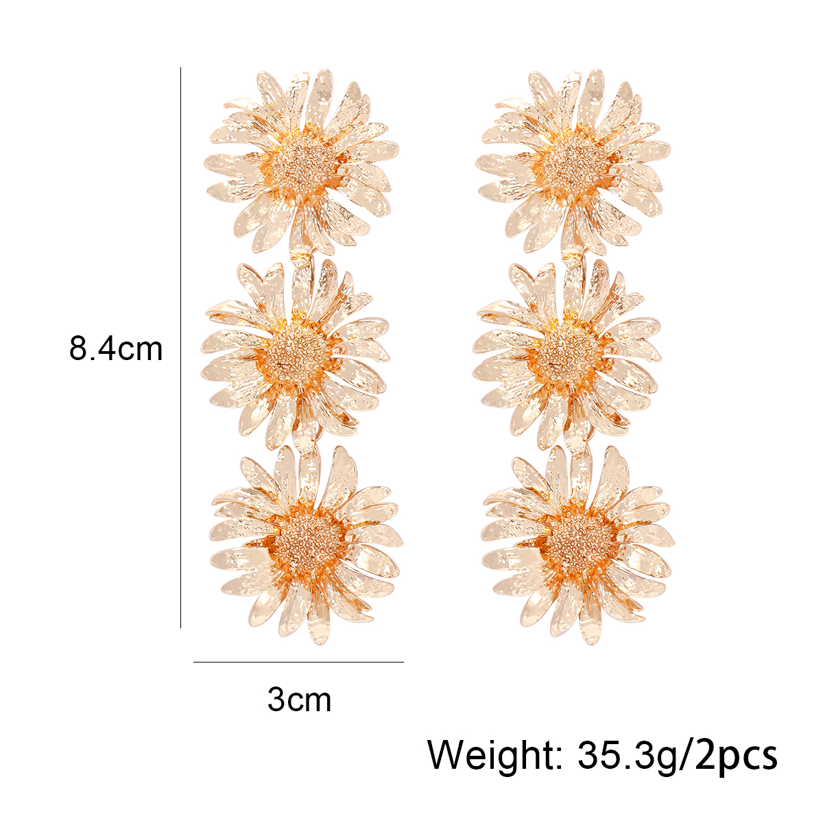 Elegant Glam Flower Alloy Wholesale Earrings Necklace display picture 2