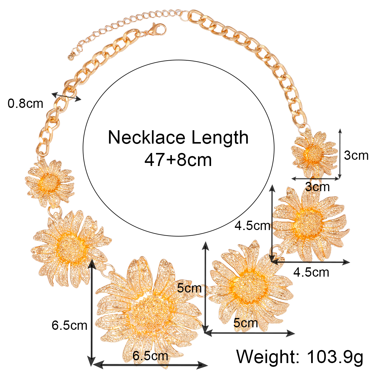 Elegant Glam Flower Alloy Wholesale Earrings Necklace display picture 8