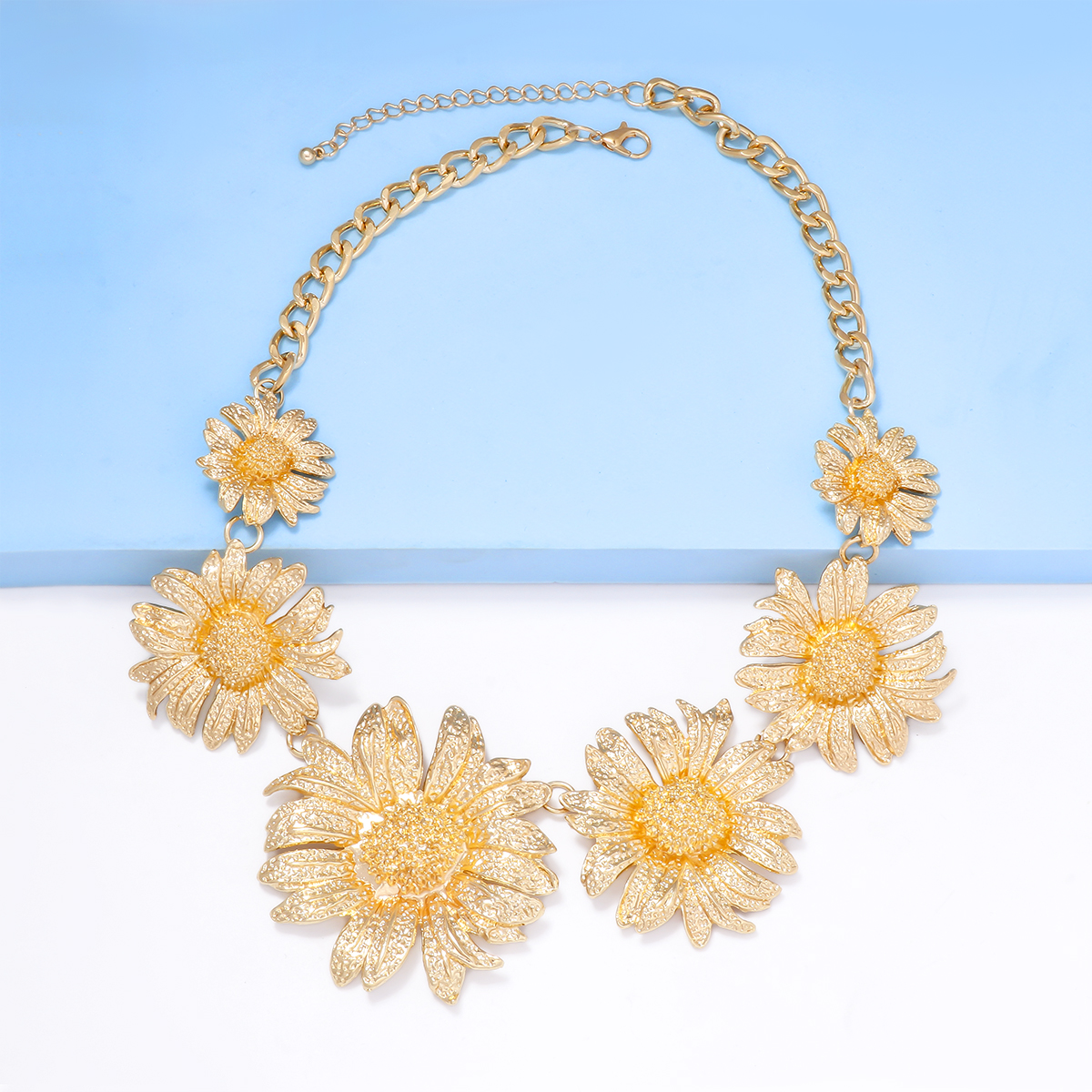 Elegant Glam Flower Alloy Wholesale Earrings Necklace display picture 11
