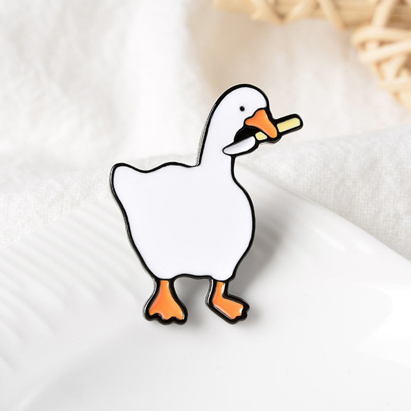 Cartoon Style Duck Alloy Iron Plating Unisex Brooches 1 Piece display picture 6