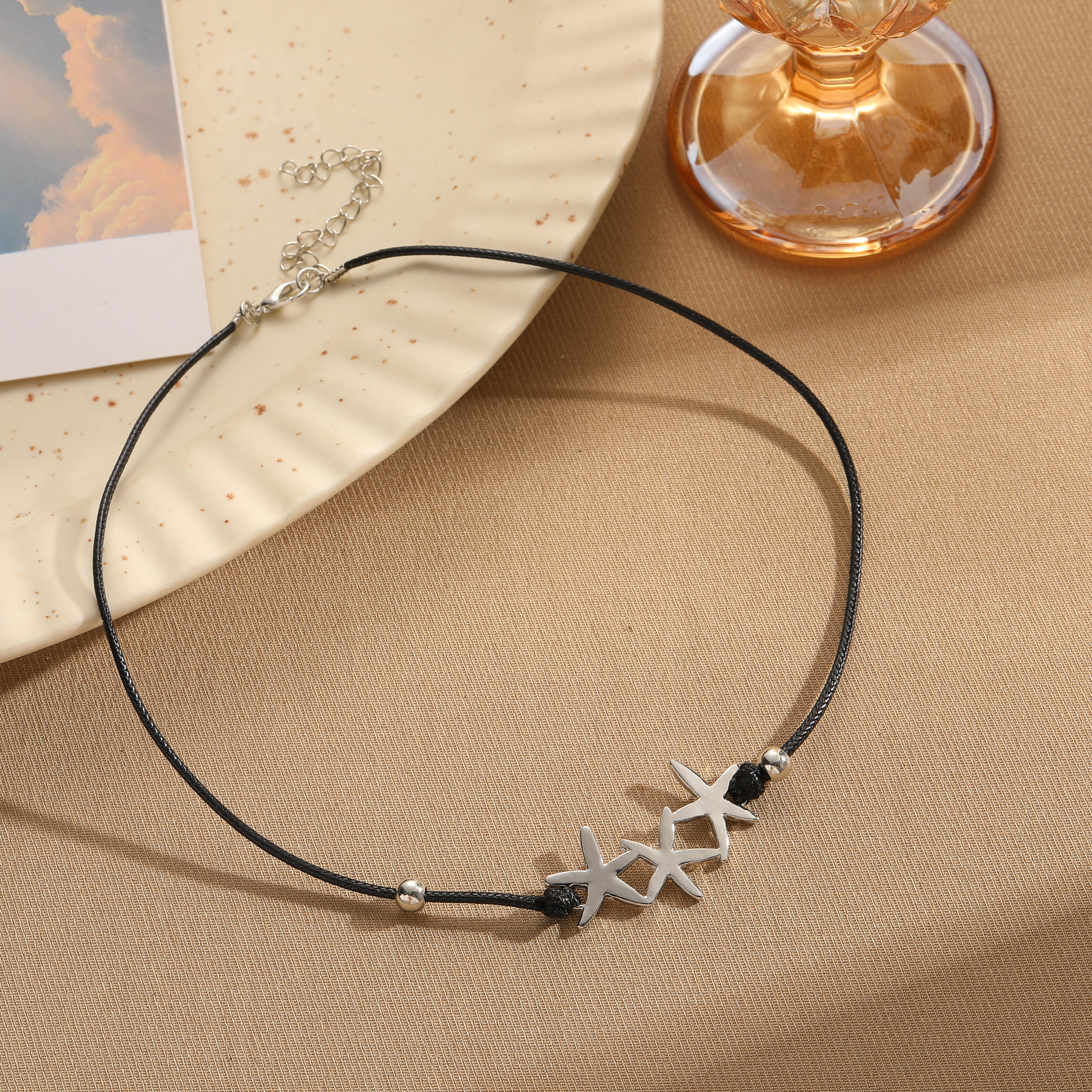 Beach Starfish Alloy Rope Women's Necklace display picture 5