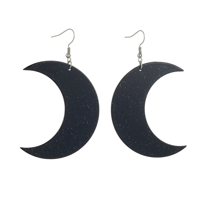 Simple Style Moon Arylic Women's Drop Earrings display picture 1