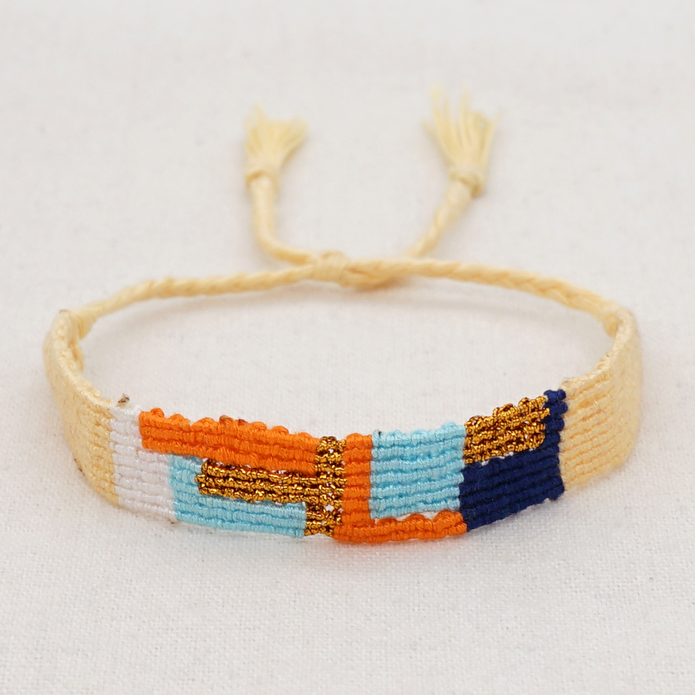 Ethnic Style Geometric Cotton Thread Braid Women's Bracelets display picture 12