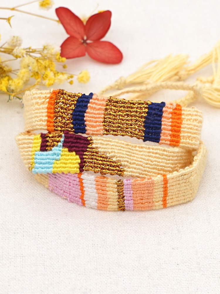 Ethnic Style Geometric Cotton Thread Braid Women's Bracelets display picture 8