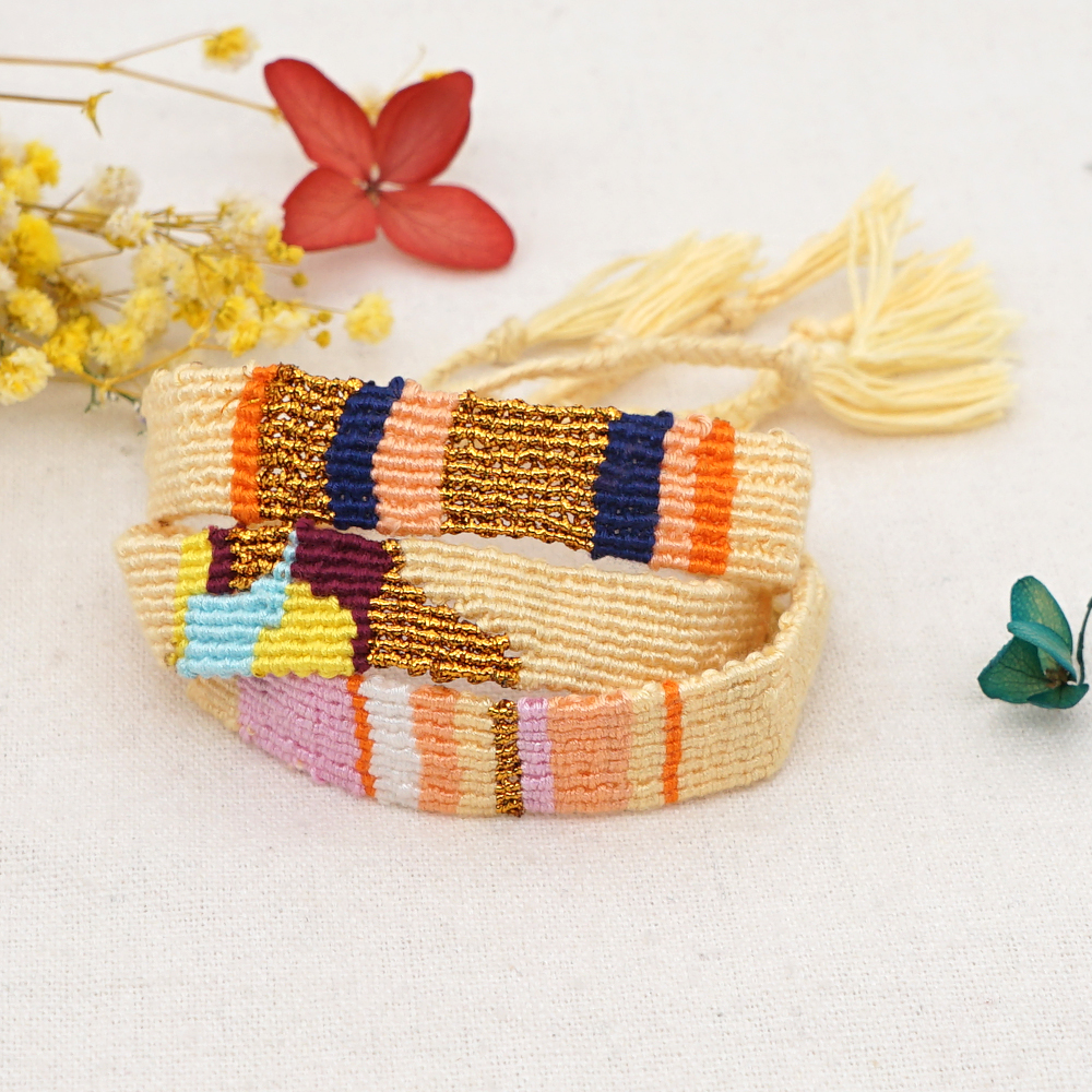 Ethnic Style Geometric Cotton Thread Braid Women's Bracelets display picture 10