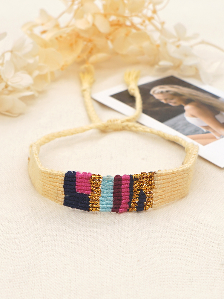 Ethnic Style Geometric Cotton Thread Braid Women's Bracelets display picture 18