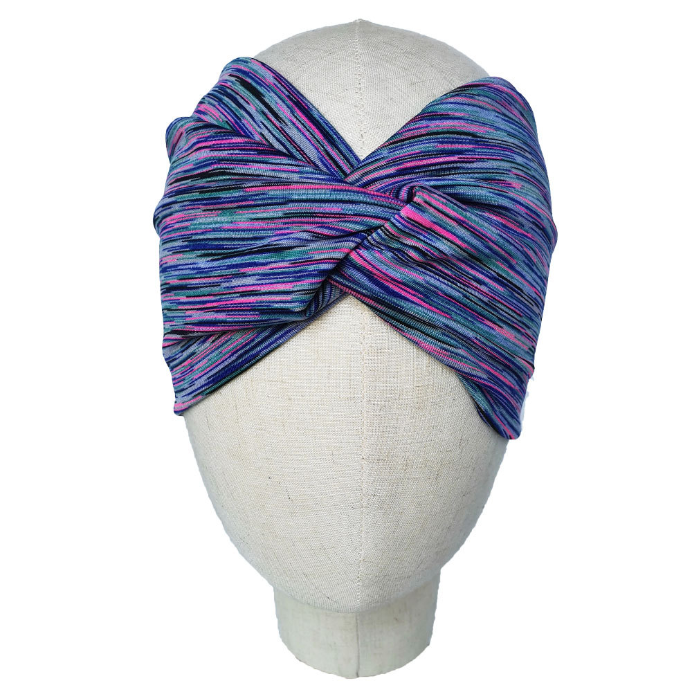 Simple Style Stripe Cloth Printing Hair Band display picture 1