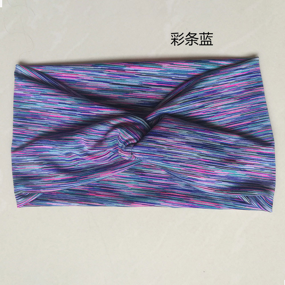 Simple Style Stripe Cloth Printing Hair Band display picture 7