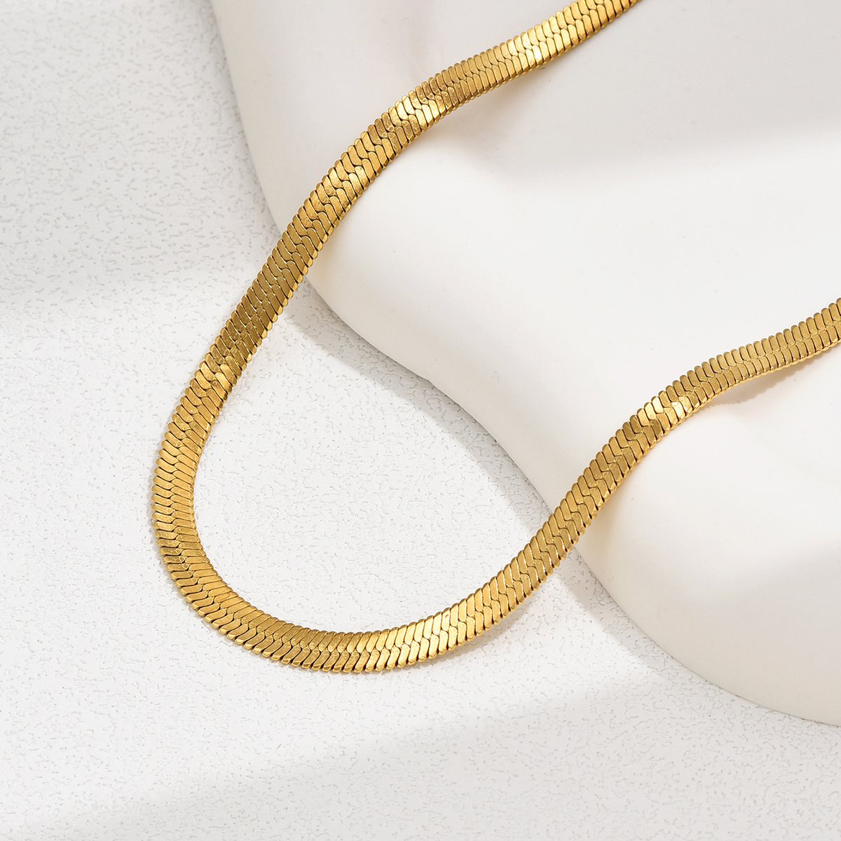201 Edelstahl 18 Karat Vergoldet Einfacher Stil Überzug Inlay Brief Quadrat Herzform Hülse Halskette display picture 15