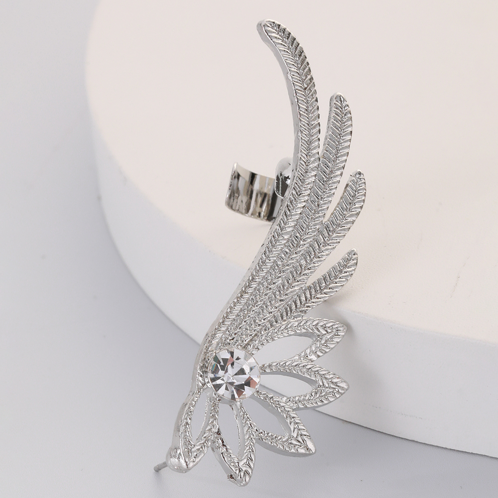 Elegant Wings Alloy Inlay Rhinestones Women's Ear Clips display picture 3