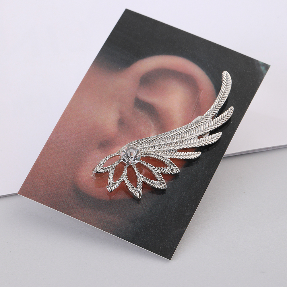 Elegant Wings Alloy Inlay Rhinestones Women's Ear Clips display picture 1