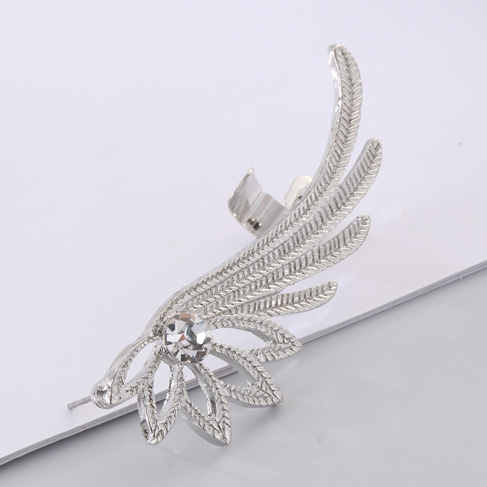 Elegant Wings Alloy Inlay Rhinestones Women's Ear Clips display picture 4