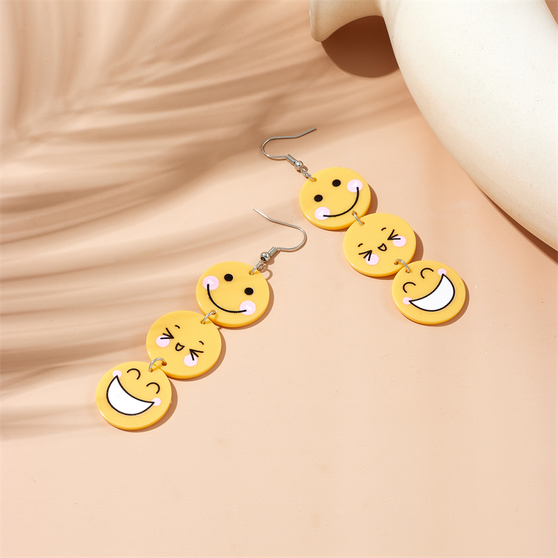 Cartoon Style Smiley Face Emoji Face Arylic Women's Drop Earrings display picture 5