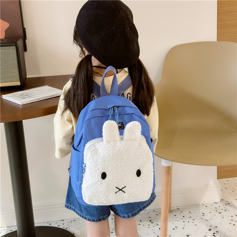 Water Repellent 15 Inch Solid Color School Kids Backpack display picture 5