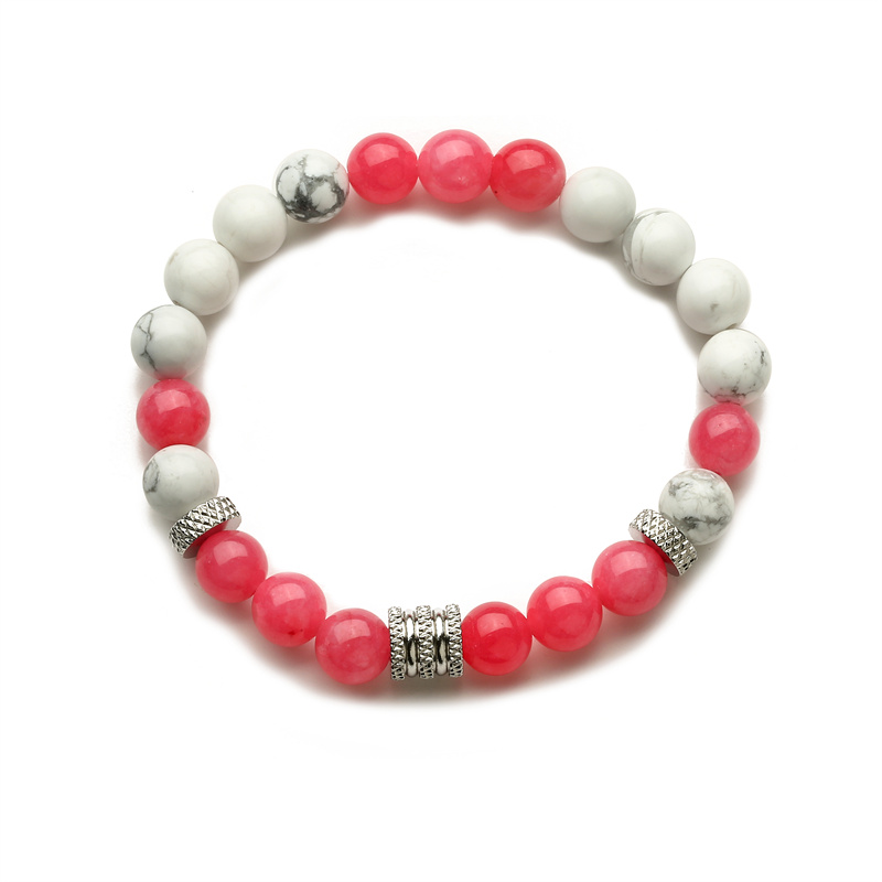 Style Ethnique Géométrique Acier Inoxydable La Pierre Naturelle Perlé Bracelets display picture 3