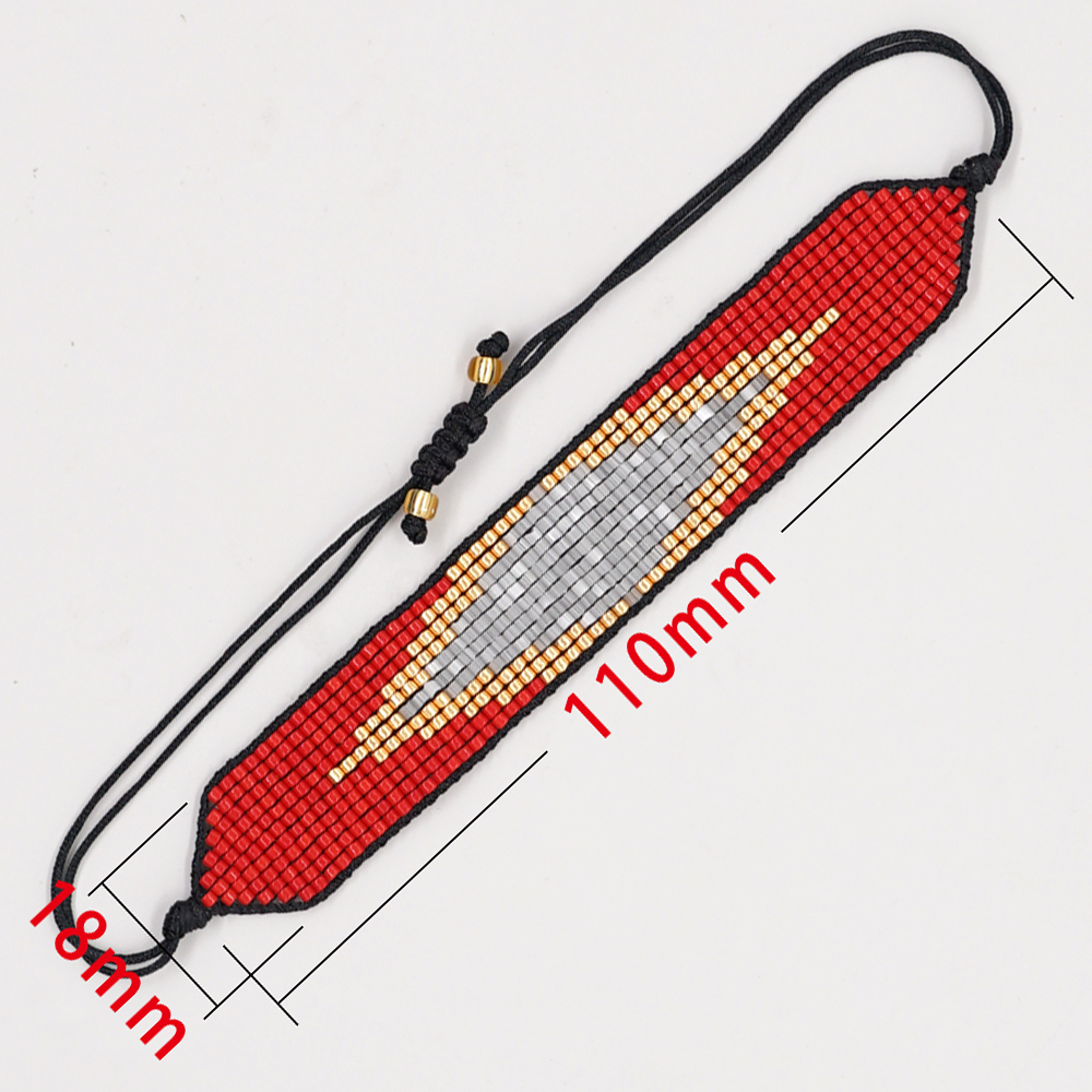 Ethnic Style Devil's Eye Glass Knitting Unisex Drawstring Bracelets display picture 5