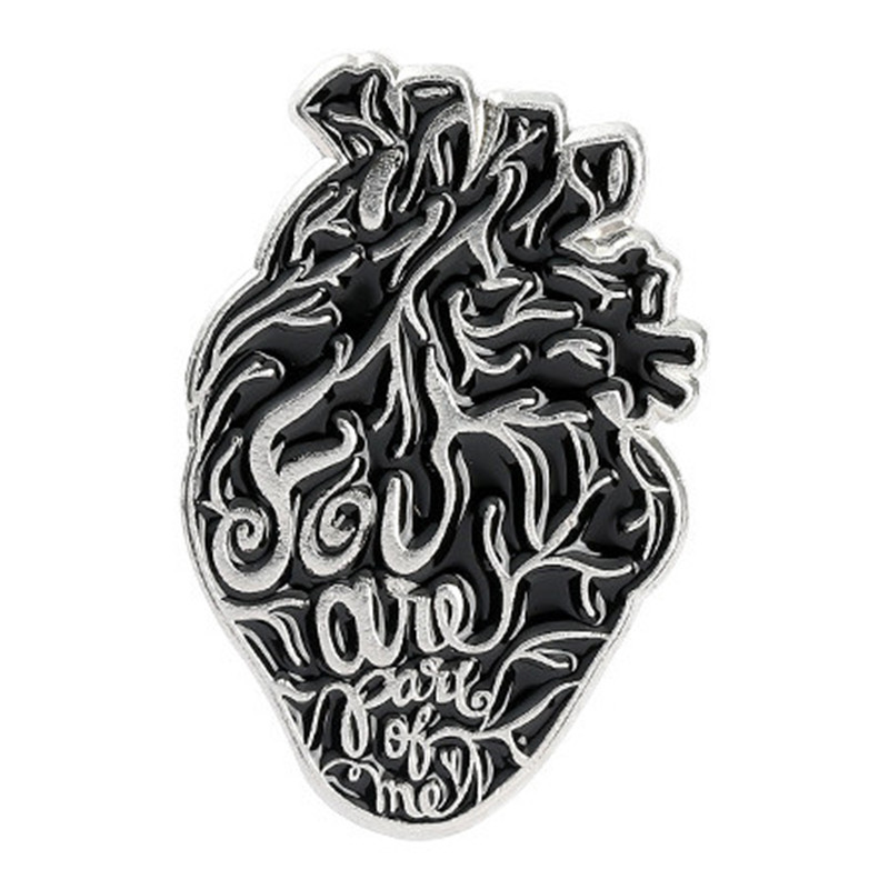 Punk Heart Skeleton Skull Alloy Stamping Stoving Varnish Plating Unisex Brooches display picture 18