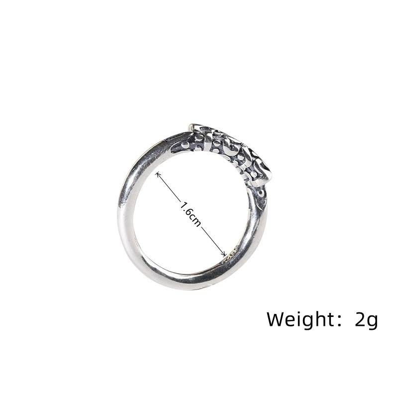 Chinoiserie Simple Style Solid Color Alloy Copper Open Ring display picture 1