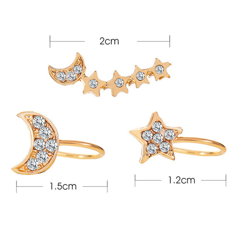 Lady Streetwear Shiny Animal Metal Copper Plating Inlay Rhinestones Pearl Zircon 18k Gold Plated Gold Plated Silver Plated Women's Ear Clips Ear Studs display picture 8