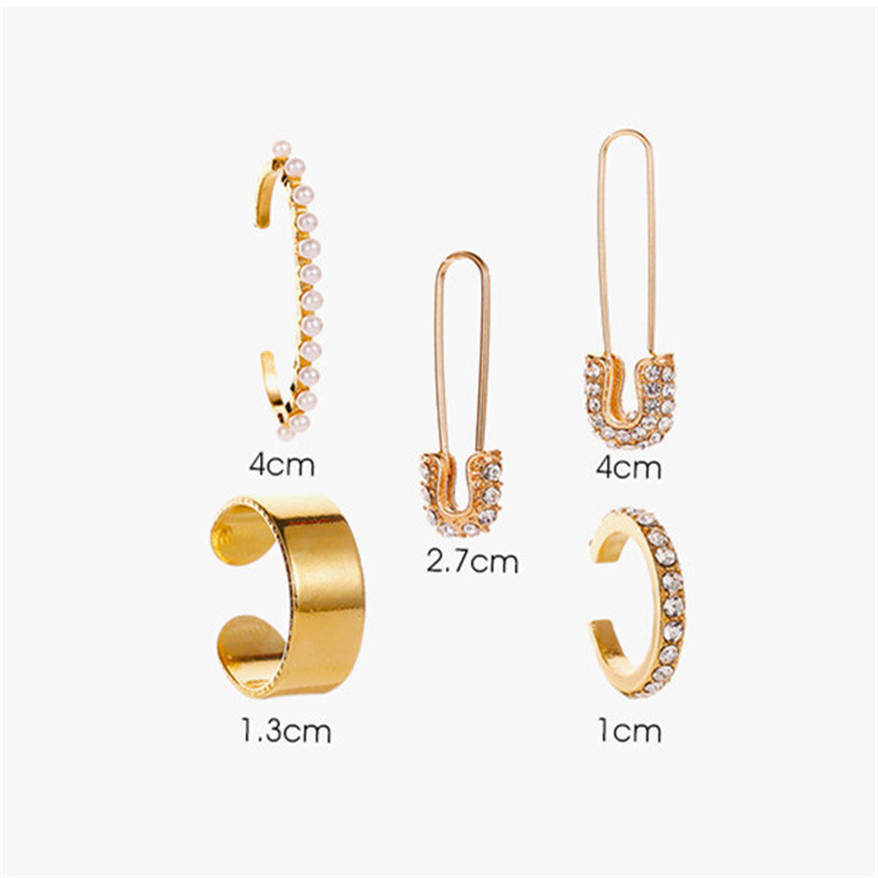 Lady Streetwear Shiny Animal Metal Copper Plating Inlay Rhinestones Pearl Zircon 18k Gold Plated Gold Plated Silver Plated Women's Ear Clips Ear Studs display picture 9