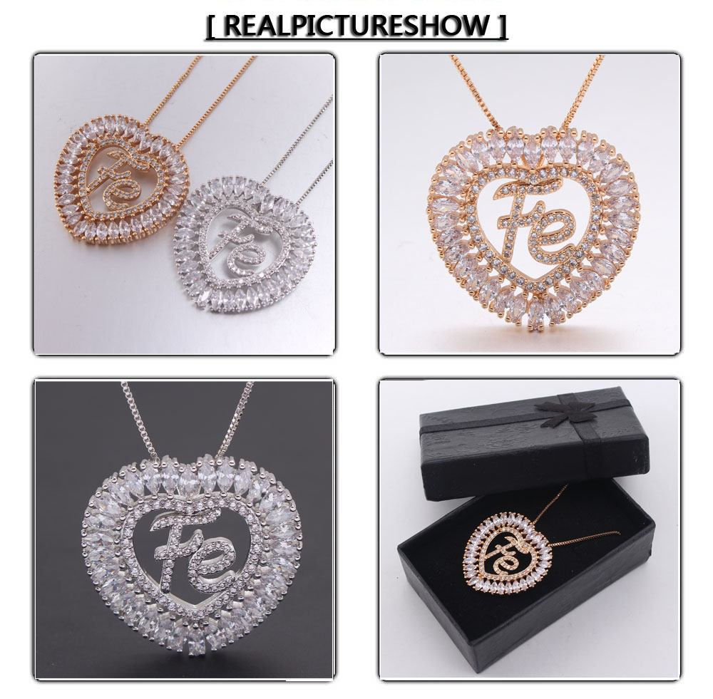 Vintage Style Streetwear Heart Shape Lock Copper Polishing Plating Inlay Zircon 18k Gold Plated Pendant Necklace display picture 7