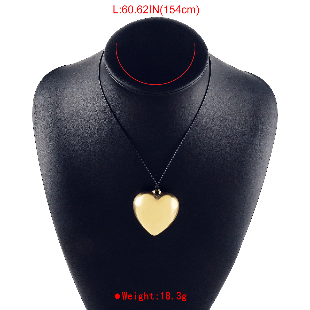 Vintage Style Simple Style Heart Shape Alloy Leather Rope Handmade Three-dimensional Women's Pendant Necklace display picture 15