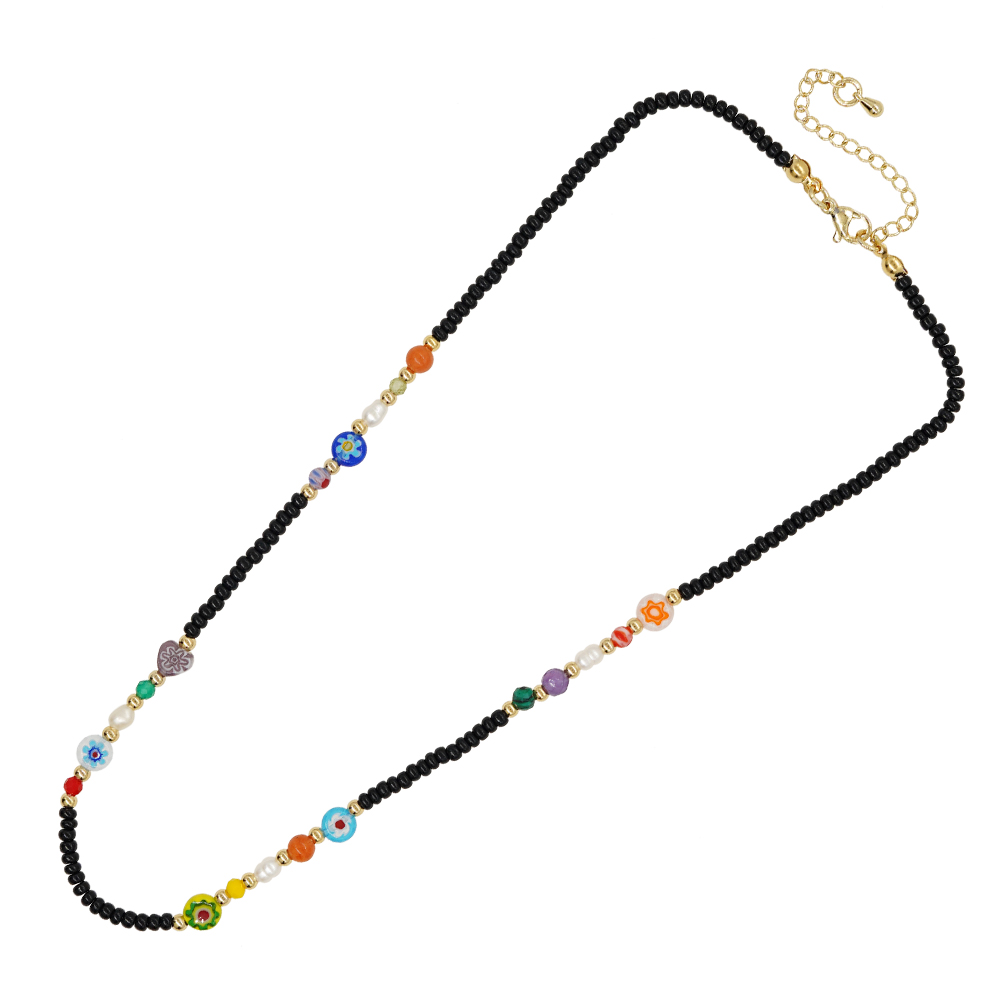 Elegant Lady Buddha Letter Alloy Freshwater Pearl Glass Beaded Women's Necklace display picture 18