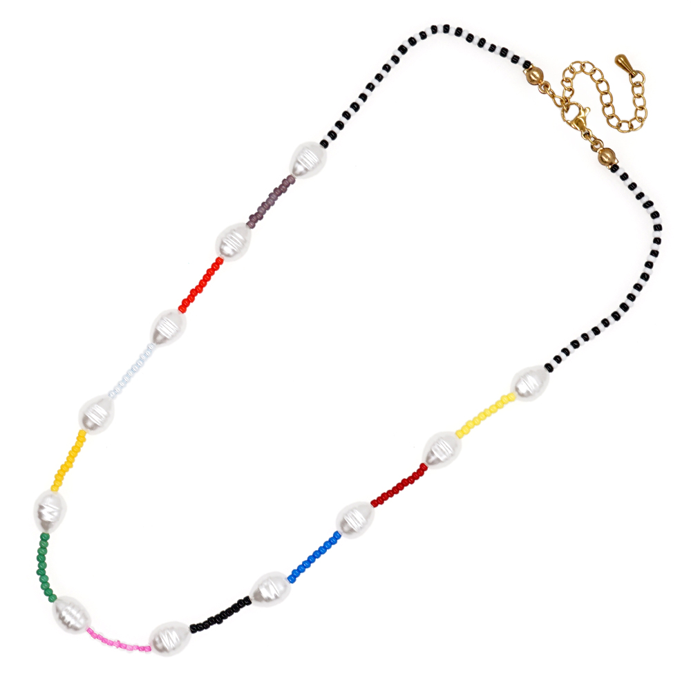 Elegant Lady Buddha Letter Alloy Freshwater Pearl Glass Beaded Women's Necklace display picture 40