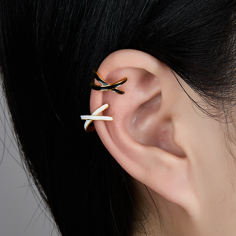1 Piece Simple Style Geometric Plating Sterling Silver 18k Gold Plated Ear Clips display picture 2