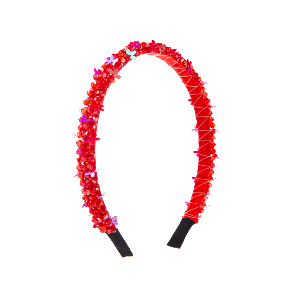 Elegant Solid Color Artificial Crystal Hair Band display picture 9