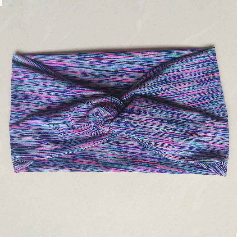 Simple Style Stripe Cloth Printing Hair Band display picture 4