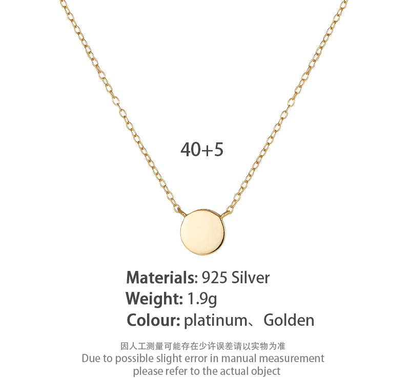 Luxurious Round Sterling Silver Plating 18k Gold Plated White Gold Plated Pendant Necklace display picture 2